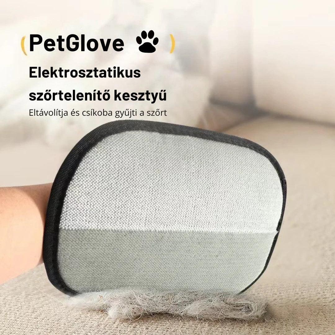 Pet Glove™  - Elektrosztatikus kisállat szőreltávolító kesztyű