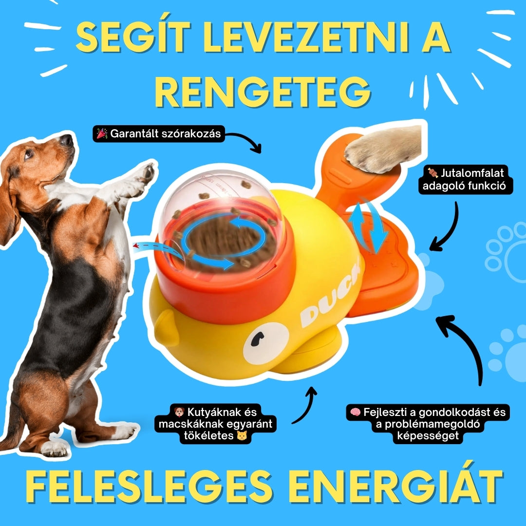 Snacky Duck™ - 2in1 Interaktív Jutalomfalat Adagoló