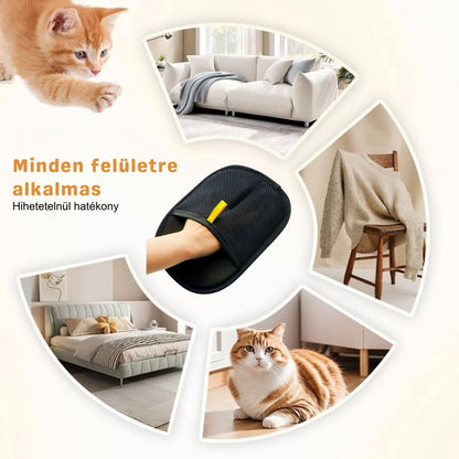 Pet Glove™  - Elektrosztatikus kisállat szőreltávolító kesztyű