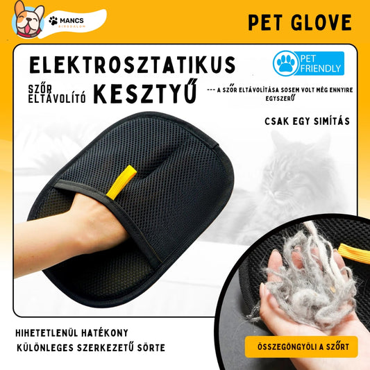 Pet Glove™  - Elektrosztatikus kisállat szőreltávolító kesztyű